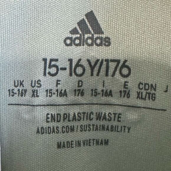 NWT Adidas Printed Colorblock Polo Golf Shirt Mint Green - Picture 11 of 13